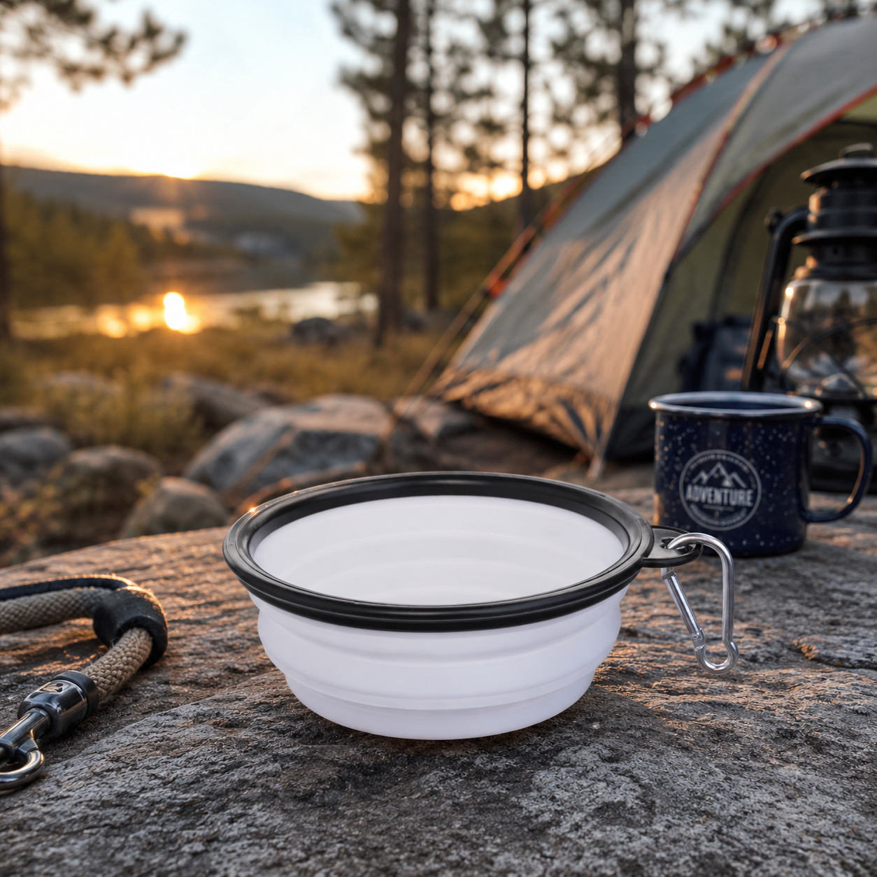 Foldable Pet Bowl for On-the-Go Adventures