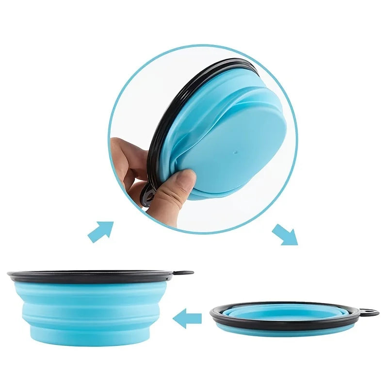 Foldable Pet Bowl for On-the-Go Adventures