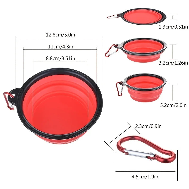 Foldable Pet Bowl for On-the-Go Adventures